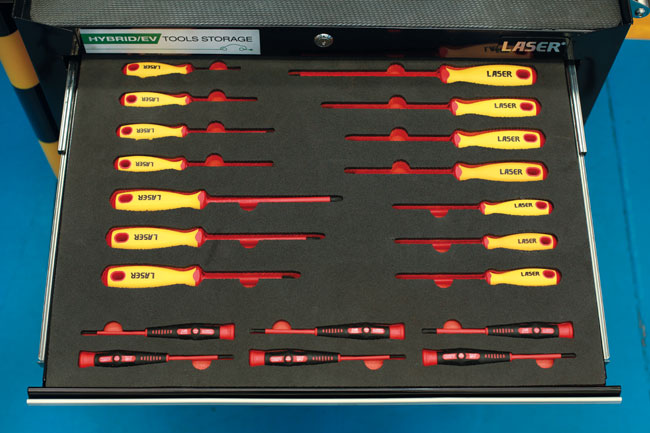 Laser Tools 8486 Insulated Screwdrivers in Foam Inlay