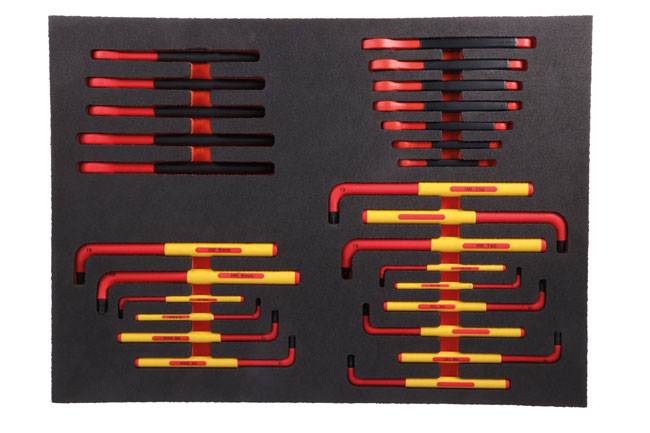 Laser Tools 8487 Insulated Wrenches in Foam Inlay