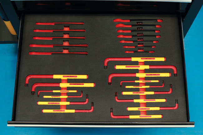 Laser Tools 8487 Insulated Wrenches in Foam Inlay