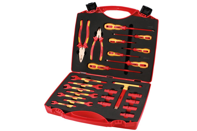 Laser Tools 8509 Spark Resistant Fully Insulated Tool Kit 24pc