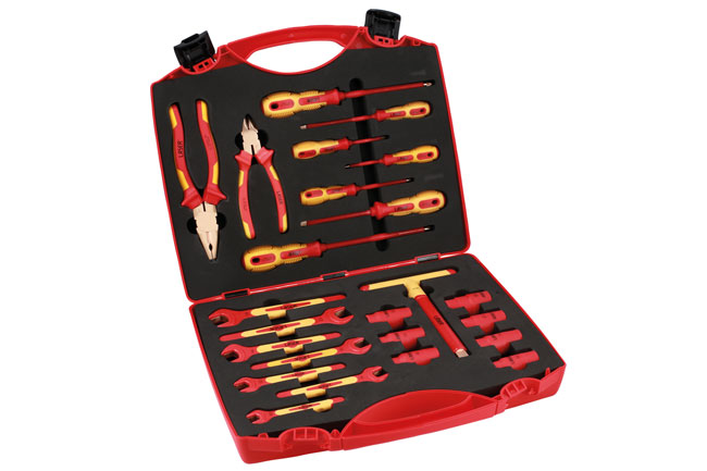 Laser Tools 8509 Spark Resistant Fully Insulated Tool Kit 24pc