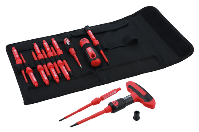 Laser Tools 8527 Insulated Interchangeable Screwdriver Set 16pc