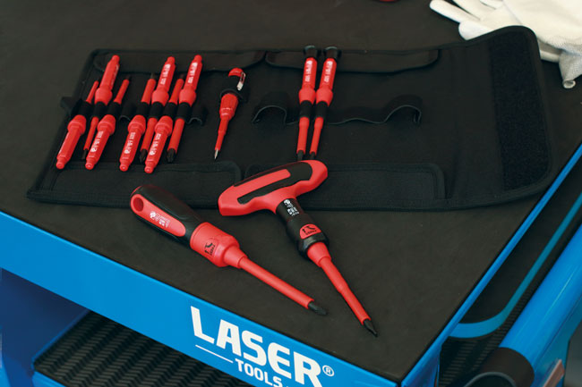 Laser Tools 8527 Insulated Interchangeable Screwdriver Set 16pc