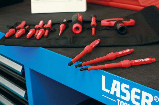 Laser Tools 8527 Insulated Interchangeable Screwdriver Set 16pc