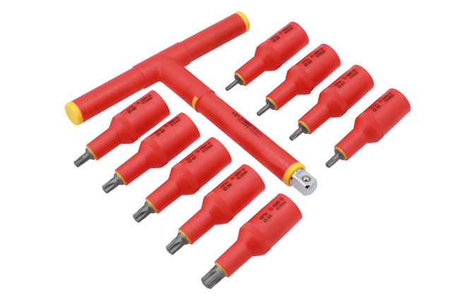 Laser Tools 8560 Insulated Star Bit Set 1/2"D 10pc