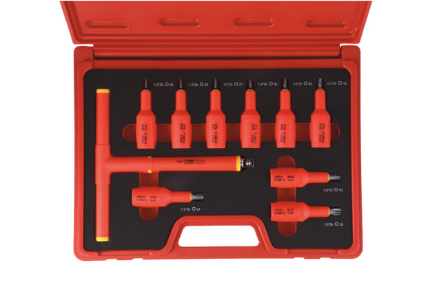 Laser Tools 8560 Insulated Star Bit Set 1/2"D 10pc