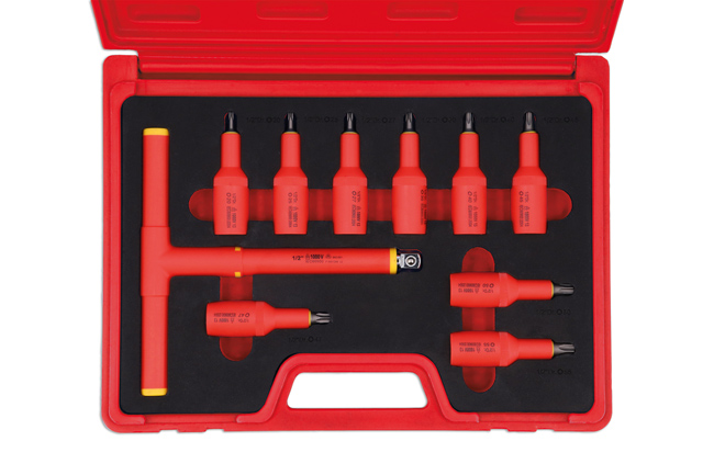 Laser Tools 8560 Insulated Star Bit Set 1/2"D 10pc