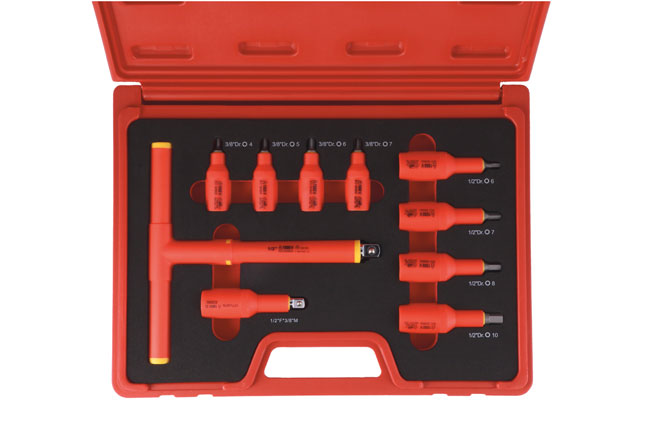 Laser Tools 8561 Insulated Socket Hex Bit Set 10pc