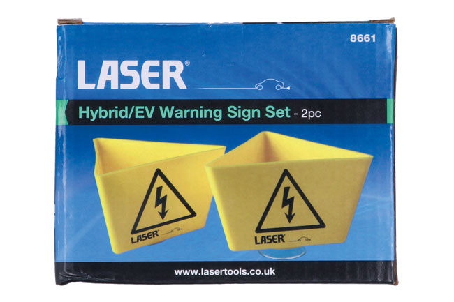 Laser Tools 8661 Hybrid /EV Warning Sign 2pc Set