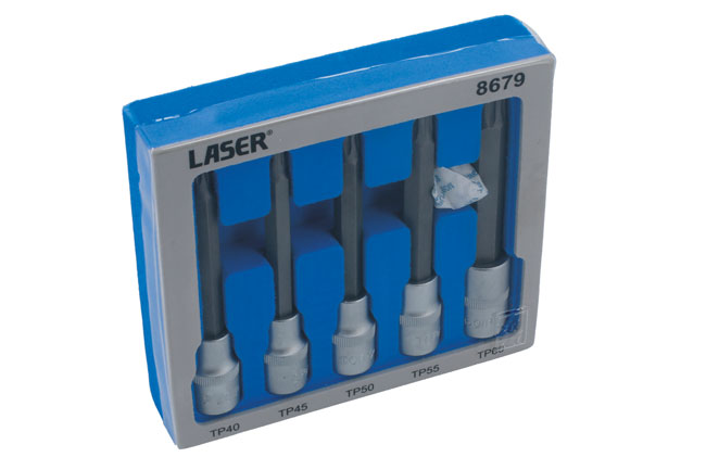 Laser Tools 8679 Long Series Torx Plus® Socket Bit Set 1/2 "D 5pc