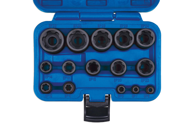 Laser Tools 8692 EP Star Impact Socket Set 15pc