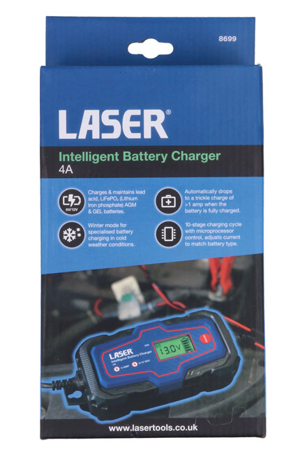 Laser Tools 8699 Intelligent Battery Charger 4A