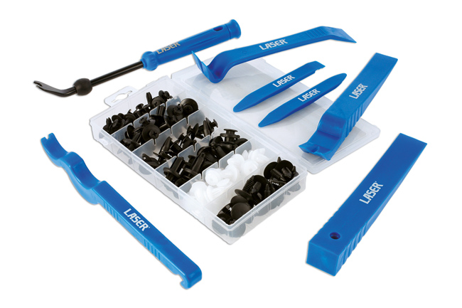 Laser Tools 8731 Vehicle Trim Tool Kit 107pc