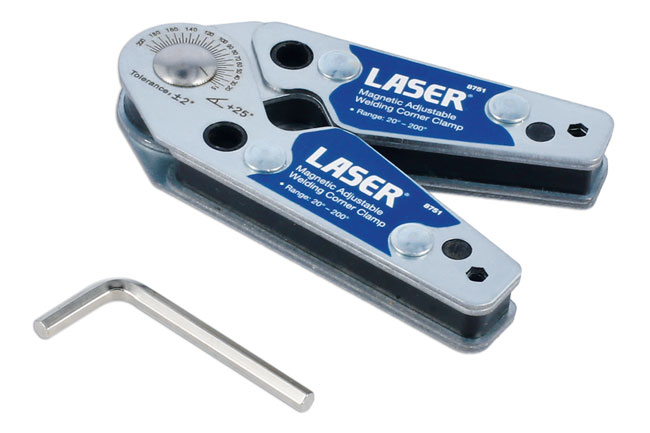 Laser Tools 8751 Magnetic Adjustable Welding Corner Clamp