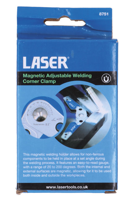 Laser Tools 8751 Magnetic Adjustable Welding Corner Clamp