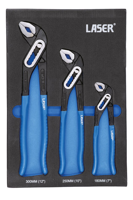 Laser Tools 8756 Water Pump Plier Set 3pc