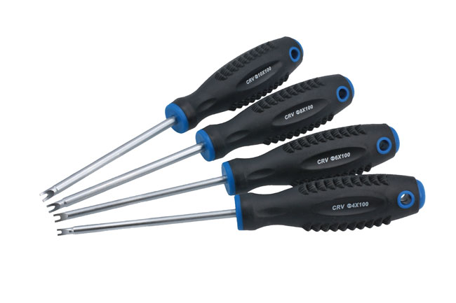 Laser Tools 8760 U-Type Security Screwdriver Set 4pc