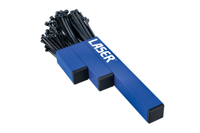 Laser Tools 8795 Magnetic Cable Tie Holder inc Cable Ties 200pc