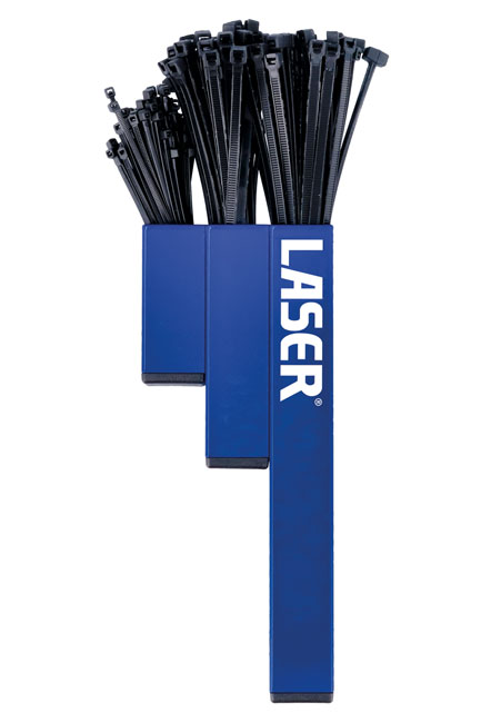 Laser Tools 8795 Magnetic Cable Tie Holder inc Cable Ties 200pc