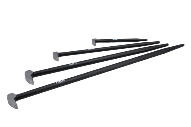 Laser Tools 8856 Heel & Toe Pry Bar Set 4pc