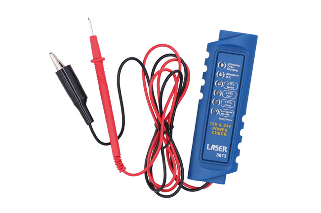 Laser Tools 8873 Battery & Alternator Tester 12/24V