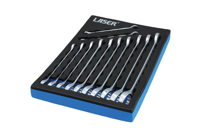 Laser Tools 8886 Metric Combination Spanner Set 12pc