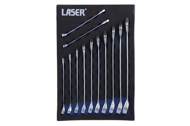 Laser Tools 8886 Metric Combination Spanner Set 12pc
