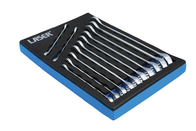 Laser Tools 8886 Metric Combination Spanner Set 12pc