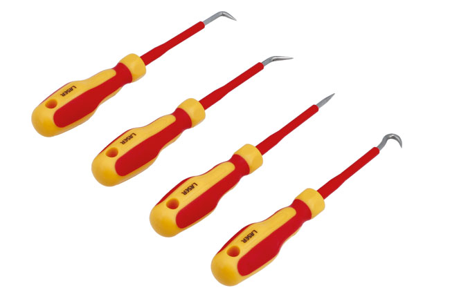 Laser Tools 8888 Insulated Mini Hook & Pick Set 4pc