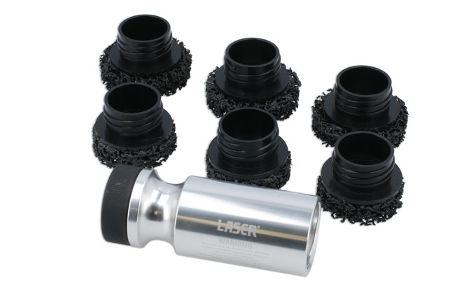 Laser Tools 8908 HGV Stud & Hub Cleaning Kit 7pc