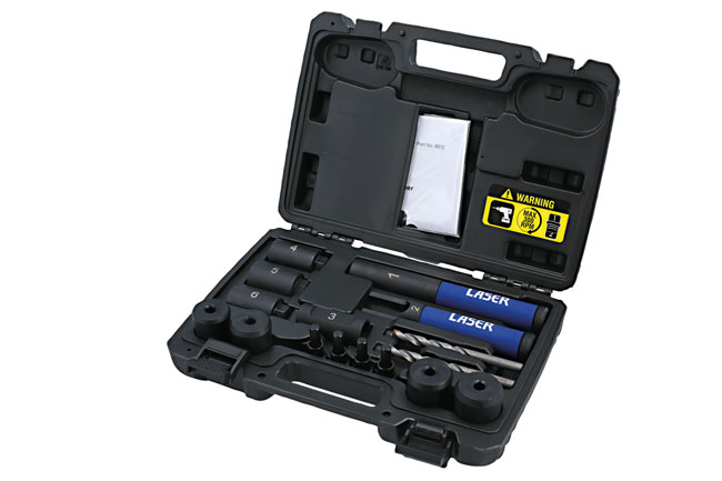 Laser Tools 8912 Locking Wheel Nut Removal Kit - Lug Driller