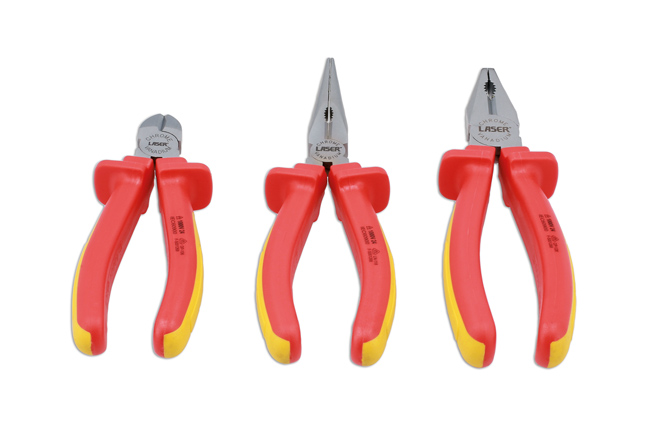 Laser Tools 8916 Insulated Plier Set 3pc