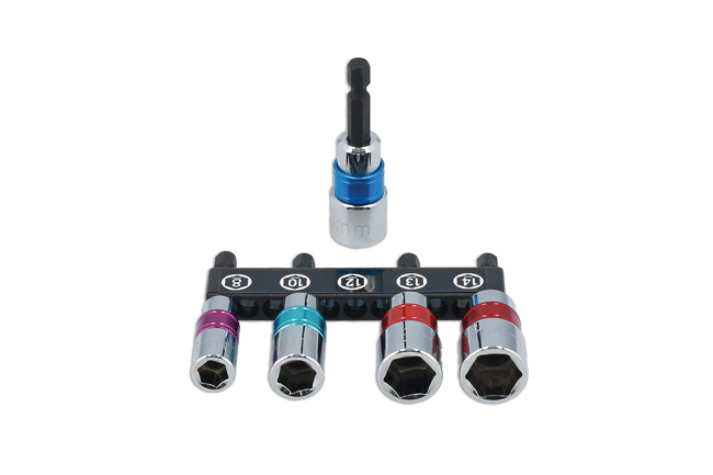 Laser Tools 8947 Nut Driver with Quick Chuck Set 5pc