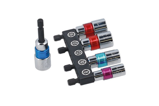 Laser Tools 8947 Nut Driver with Quick Chuck Set 5pc