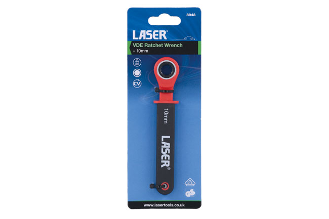 Laser Tools 8948 VDE Ratchet Spanner 10mm