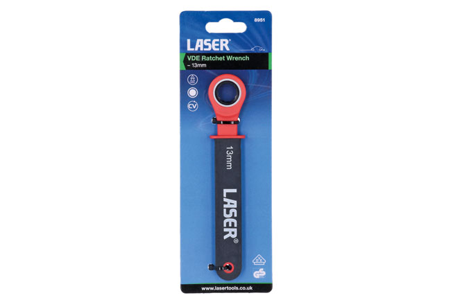 Laser Tools 8951 VDE Ratchet Spanner 13mm