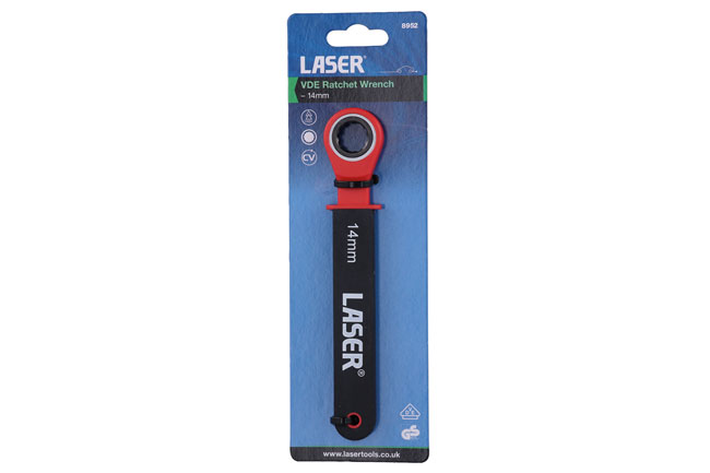 Laser Tools 8952 VDE Ratchet Spanner 14mm