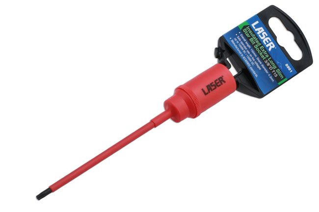 Laser Tools 8991 Insulated Extra Long Slim Series Star Bit Socket 3/8"D T15
