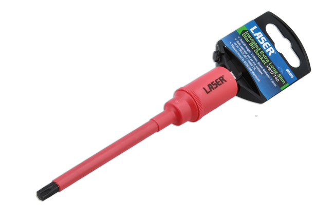 Laser Tools 8996 Insulated Extra Long Slim Series Star Bit Socket 3/8"D T40