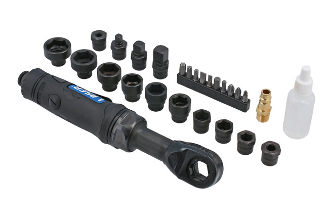 Laser Tools 9016 Go Thru Air Ratchet Socket & Bit Set