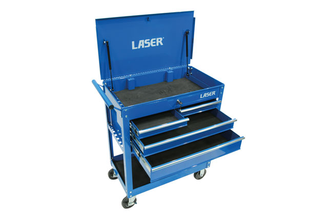 Laser Tools 9026 Workshop Tool Trolley - 4 Drawer