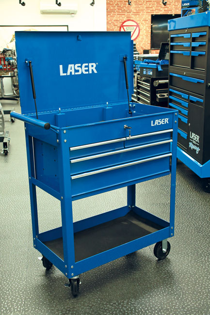 Laser Tools 9026 Workshop Tool Trolley - 4 Drawer