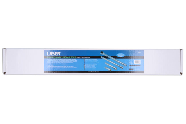 Laser Tools 9054 Ratchet Handle 120 Teeth 3/4"D - Extra Long Leverage