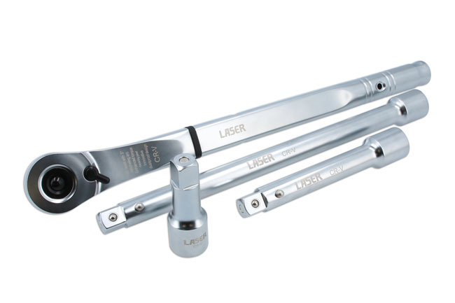 Laser Tools 9054 Ratchet Handle 120 Teeth 3/4"D - Extra Long Leverage