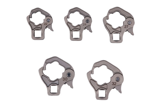 Laser Tools 9076 Ratchet Flare Nut Wrench Set 1/2"D 22mm - 32mm