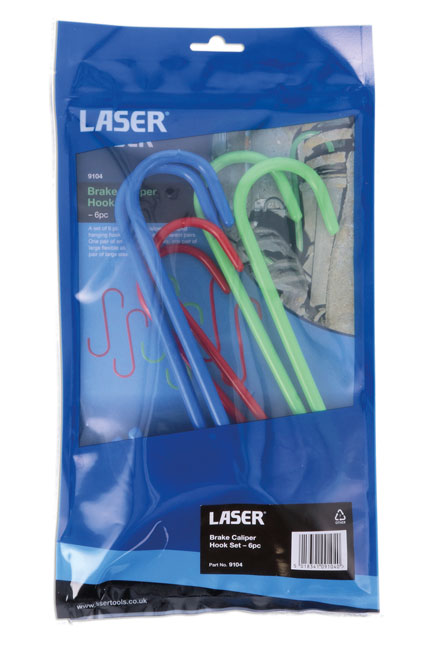 Laser Tools 9104 Brake Caliper Hook Set 6pc