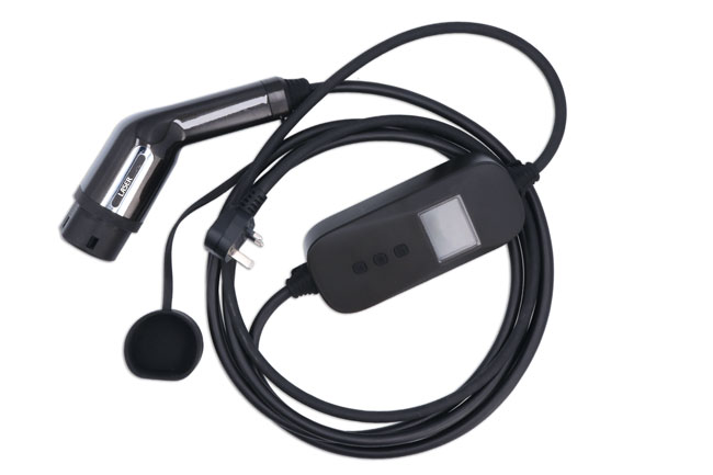 Laser Tools 9107 EV Charging Cable - 13A T2 Female-UK Plug W/Charger IP68