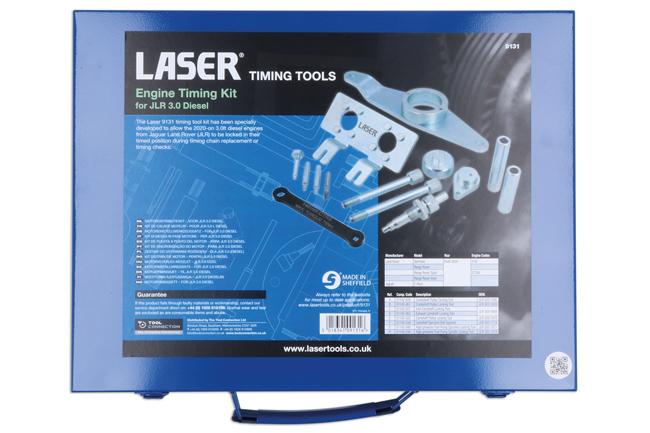 Laser Tools 9131 Engine Timing Kit - for JLR 3.0 Diesel