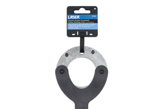 Laser Tools 9132 Double Ended Camshaft Pulley Holding Tool - for VW Group