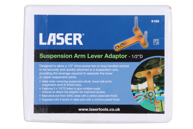 Laser Tools 9186 Suspension Arm Lever Adaptor - 1/2"D